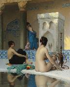 Jean-Leon Gerome After the Bath oil painting